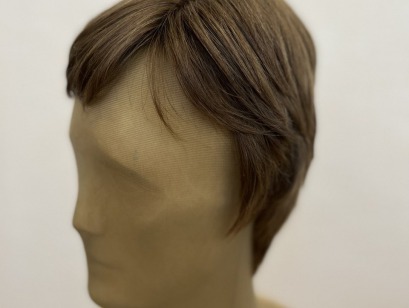 Натуральный мужской парик №3268 с малой имитацией кожи